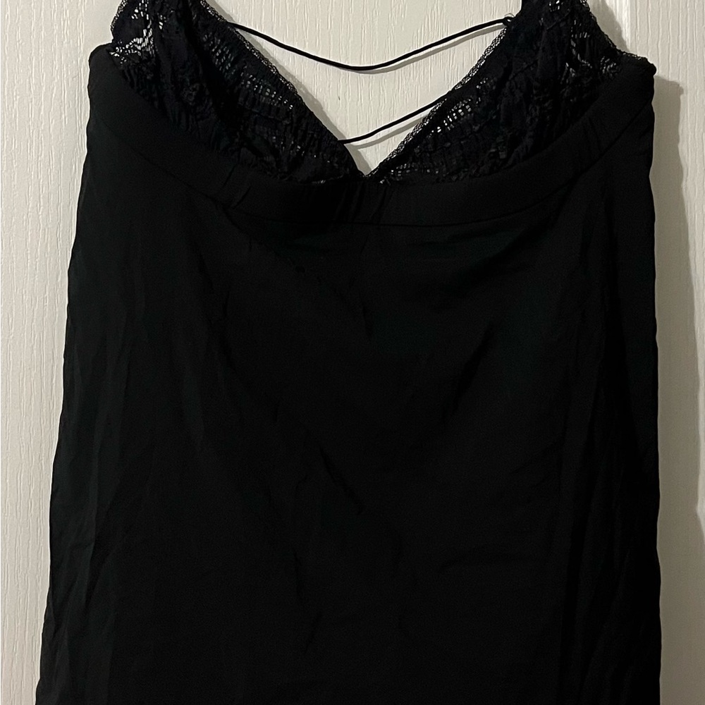 Victoria's Secret Black Lace Chemise